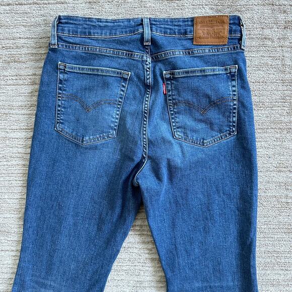 Levi's 726 Flare High Rise Size 30x30 Jeans Western Y2K 2000s Classic Blue Denim - Picture 7 of 8
